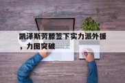 关于凯泽斯劳滕签下实力派外援，力图突破的信息